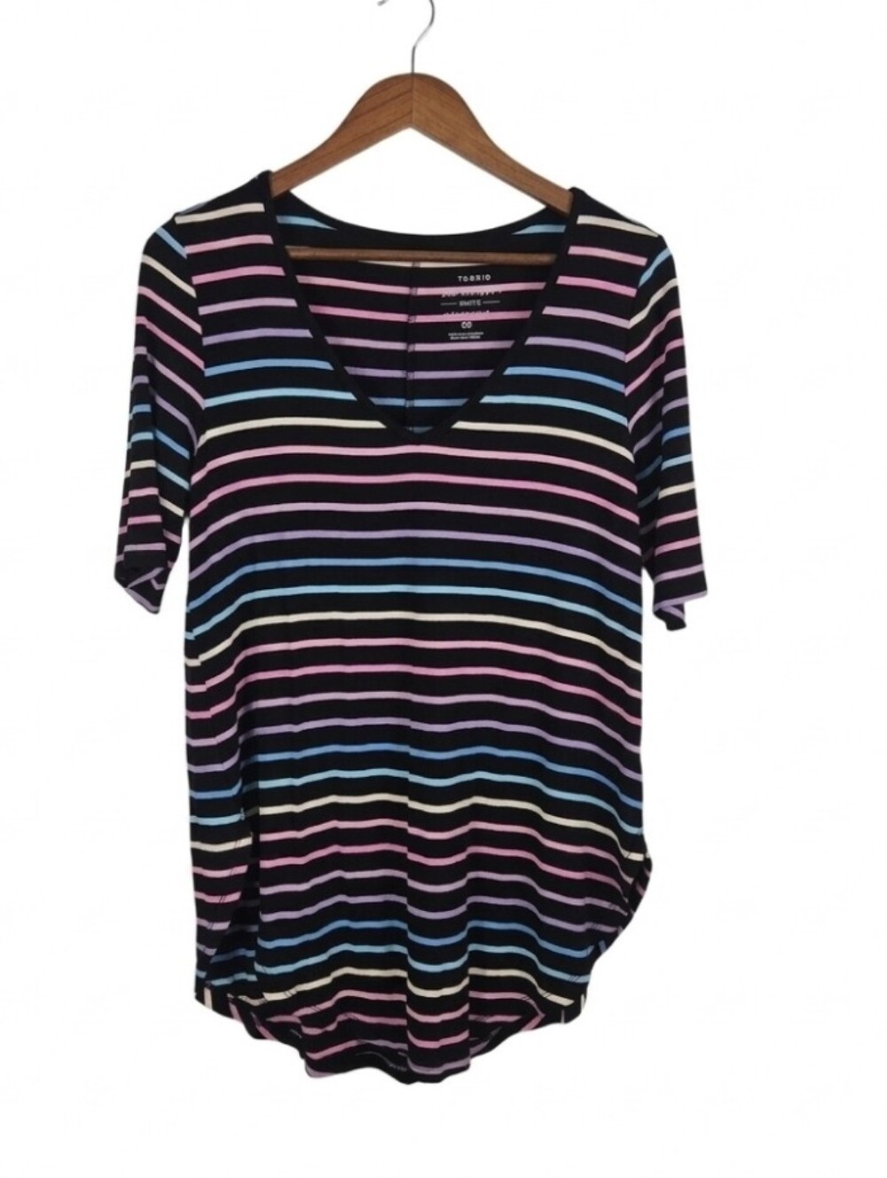 torrid super soft knit colorful stripe top